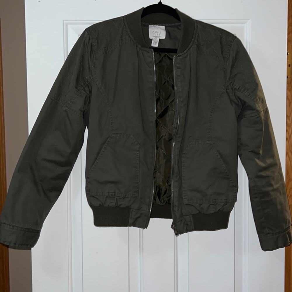 Green bomber jacket